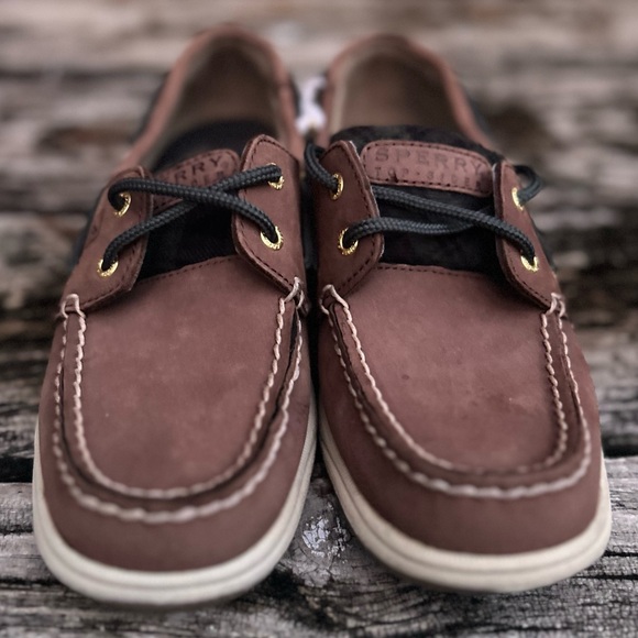 Sperry Top Siders Leather Blue Green Tartan Plaid Women's Boat Shoes Size 6.5 - Picture 5 of 12